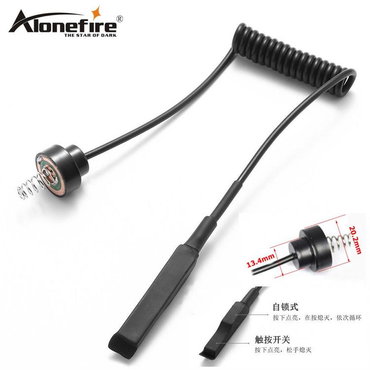 Flashlight Mouse tail switch accessories Remote pressure Self-lock switch DIY Line Control Pressure switch