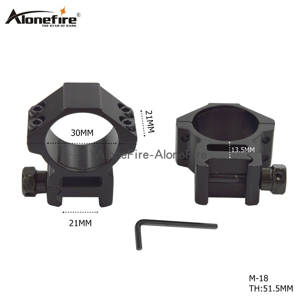 30MM rail heightened fixed clip wide track bracket aluminum alloy flashlight clip aluminum alloy clip M-18