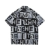 [KFCC Official] Turnthetables retro báo phiên bản đầy đủ áo sơ mi nam xu hướng quốc gia áo sơ mi hip-hop - Áo