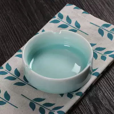 Celadon Tableware Accessories Ashtray Ceramic Household Small Chinese Living Room Home Furnishing Hotel Catering