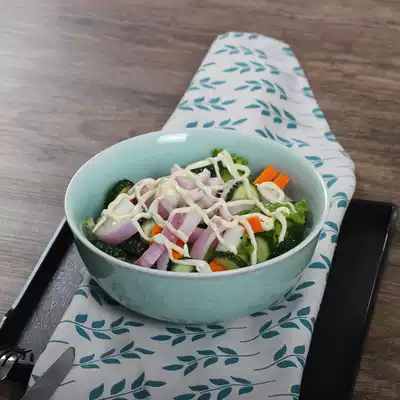 Celadon household tableware large Chinese creative 8-inch ceramic noodle soup bowl boiled fish bowl baked rice baking