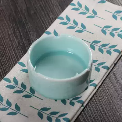 Celadon living room table ornaments Chinese ashtray retro small ceramic home accessories decoration craft gift decoration