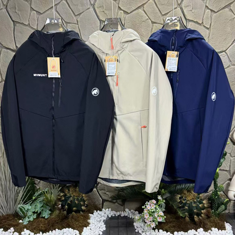 【Xiangjia Clearance】Mammoth's Celestial Pattern Men's and Women's Hooded Outdoor Waterproof Comfort Softshell Jacket