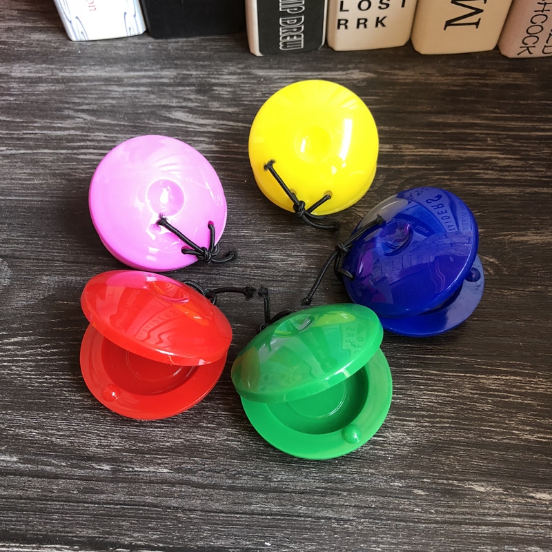 Bé học sớm Âm nhạc Khai sáng Đồ chơi Ba câu Bản gốc Gỗ Vòng tròn Ban nhạc Castanets Children Nhạc cụ gõ đồ chơi giáo dục cho bé trai