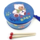 Trống gỗ tay trống hai mặt trống trẻ em bộ gõ trống trống pat trống giáo dục sớm âm nhạc đồ chơi bẫy trống bộ nhạc cụ đồ chơi