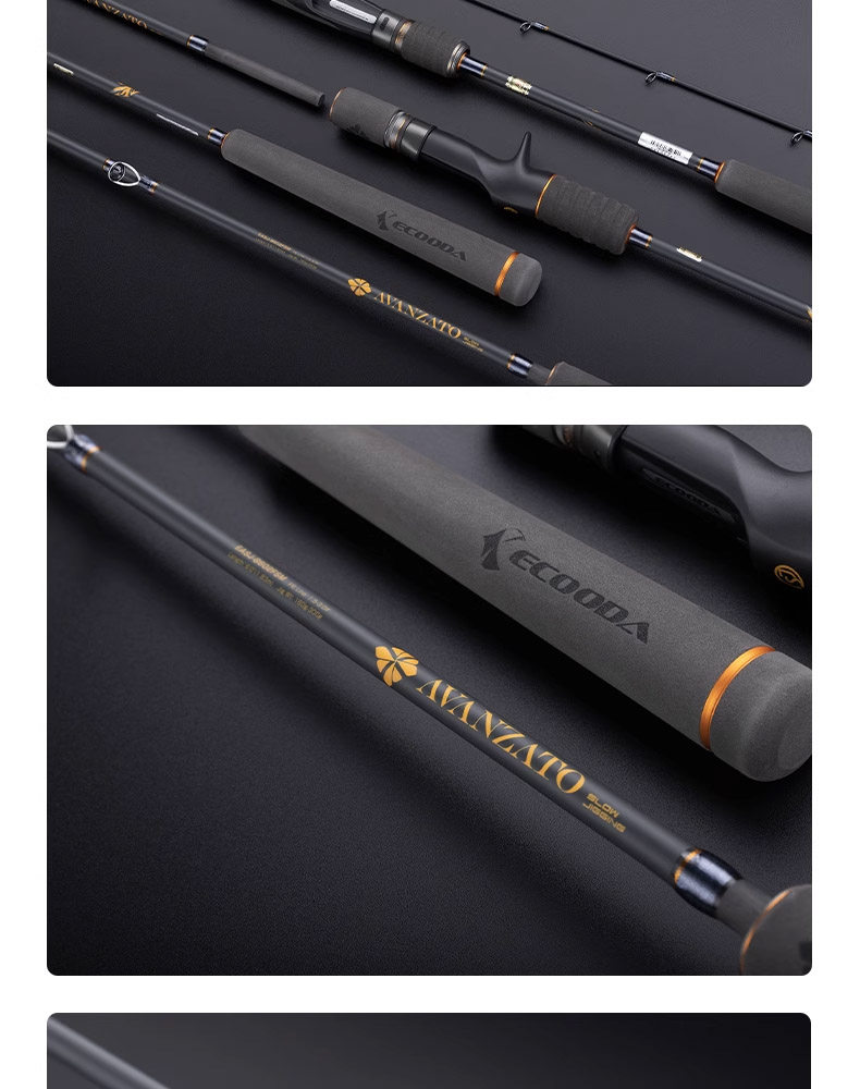Море удочкой ecooda伊酷达新品铁板竿万萨轻型/慢摇铁板竿一节半船海钓铁板竿