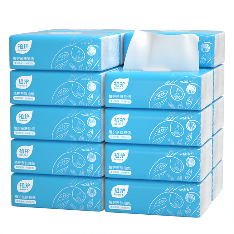 Plant protection log removable toilet paper 40 packs box 4 layers of toilet paper household toilet paper soft pack tissue napkins manufacturers special offer
