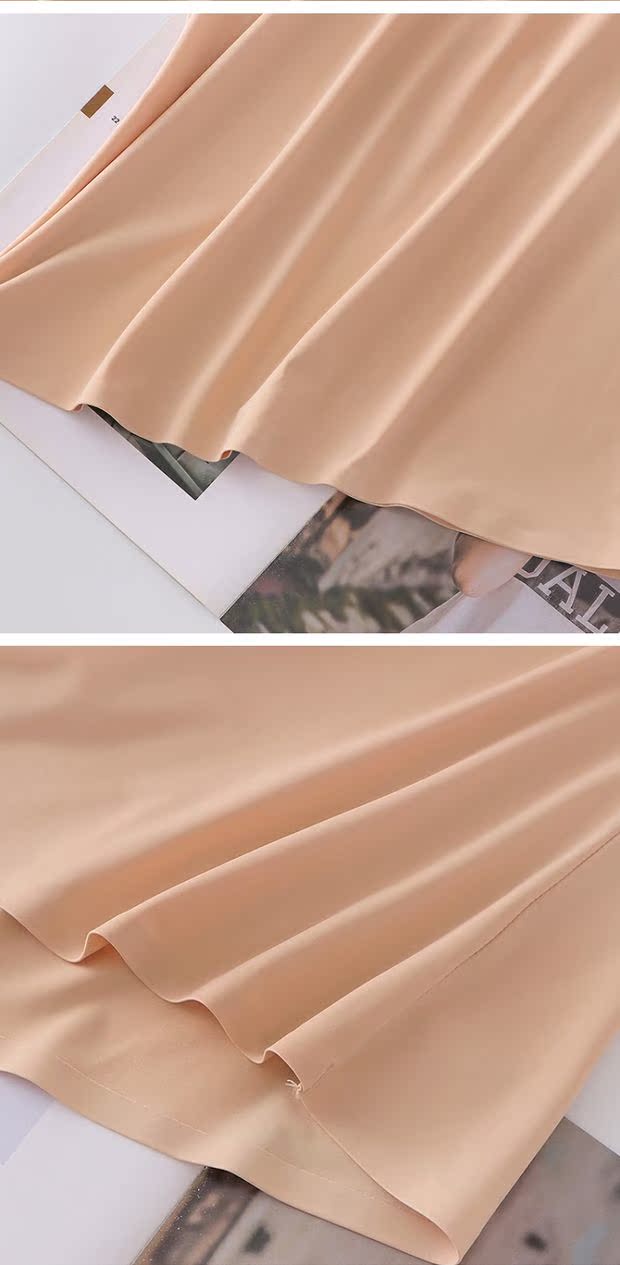 Cô gái băng lụa liền mạch bên trong nước Mỹ lại khoác lên người chiếc áo vest đáy quần lót quần lót chống sáng che kín phần ngực - Ống áo ống trơn