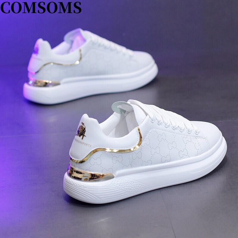 How Can They Be so Good~ Classic and Timeless~ Couple's Thick-Soled Height-Increasing Casual Versatile White Shoes for Men and Women How Can They Be so Good~ Classic and Timeless~ Couple's Thick-Soled Height-Increasing Casual Versatile White Shoes for Men and Women