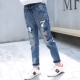 Quần jeans nữ xuân hè 2018 phiên bản Hàn Quốc mới của quần bé gái nước ngoài quần áo trẻ em giá rẻ