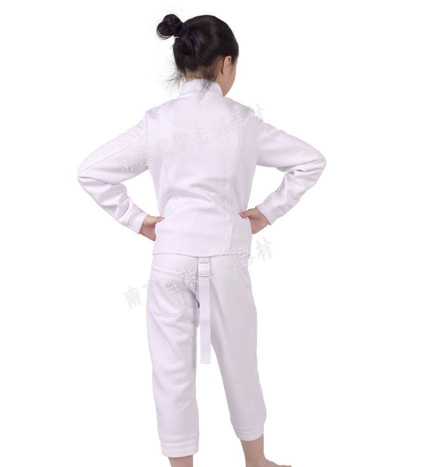 Nanjing Blue Purple -800N CFA certified fencing competition to serve three sets of jacket jacket pants to participate in the competition