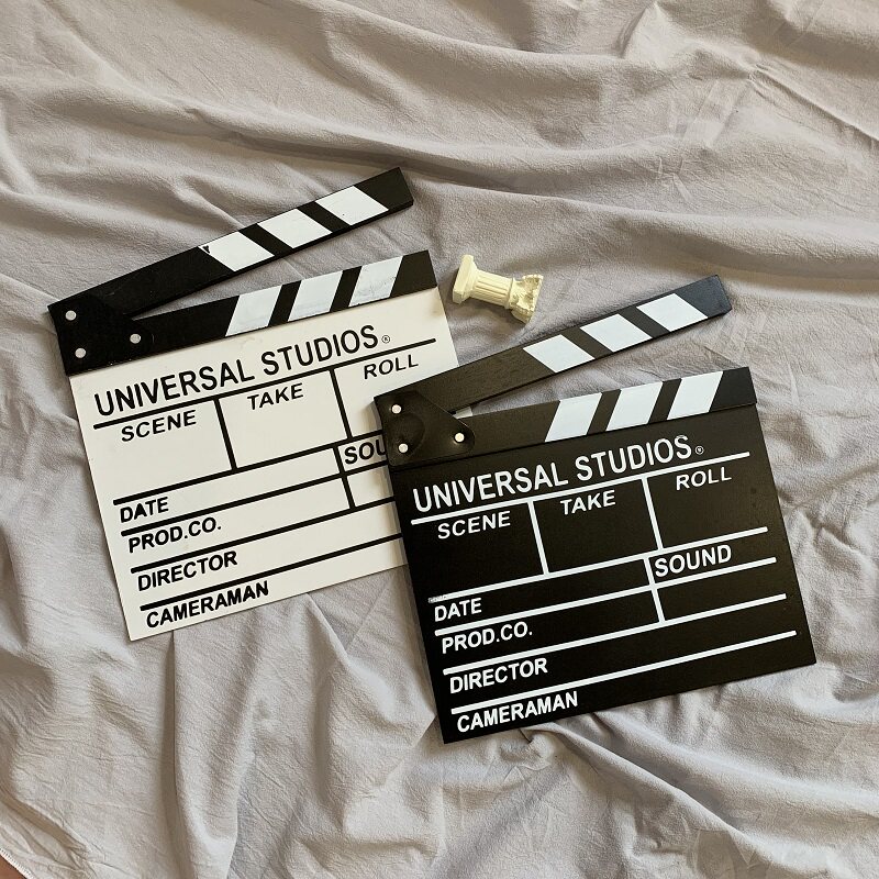 Photo props ornaments Film director board Wooden field board Net red live room decoration clothing photography background cloth