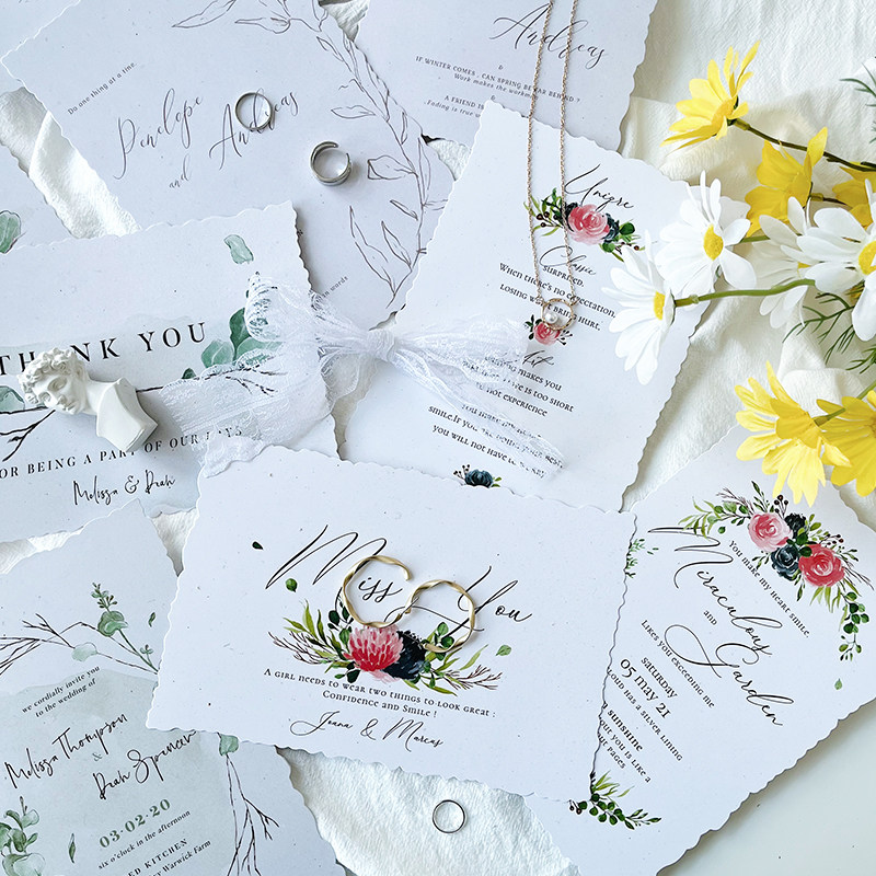 Wedding Decoration Cards Photo Props Swing Pieces Retro Printed Ins Wind Beauty Chia Wedding Ornaments Photography Background Paper