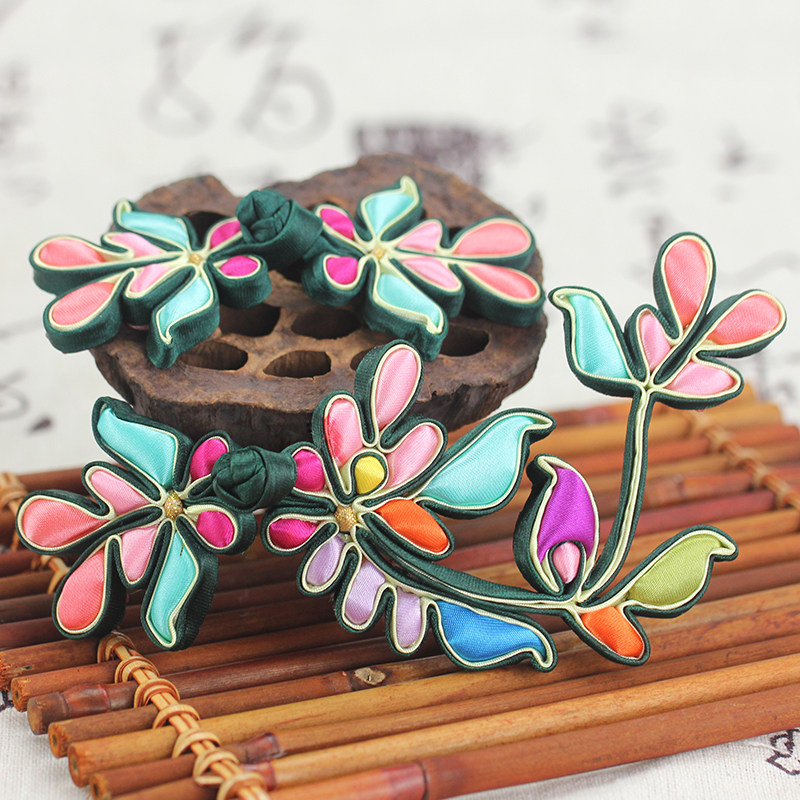 Handmade disc buckle Cabbage Imitation Genuine Silk Clothing Qipao Buttons and Tang Costume Chinese Retro Decorative Accessories Women Accessories