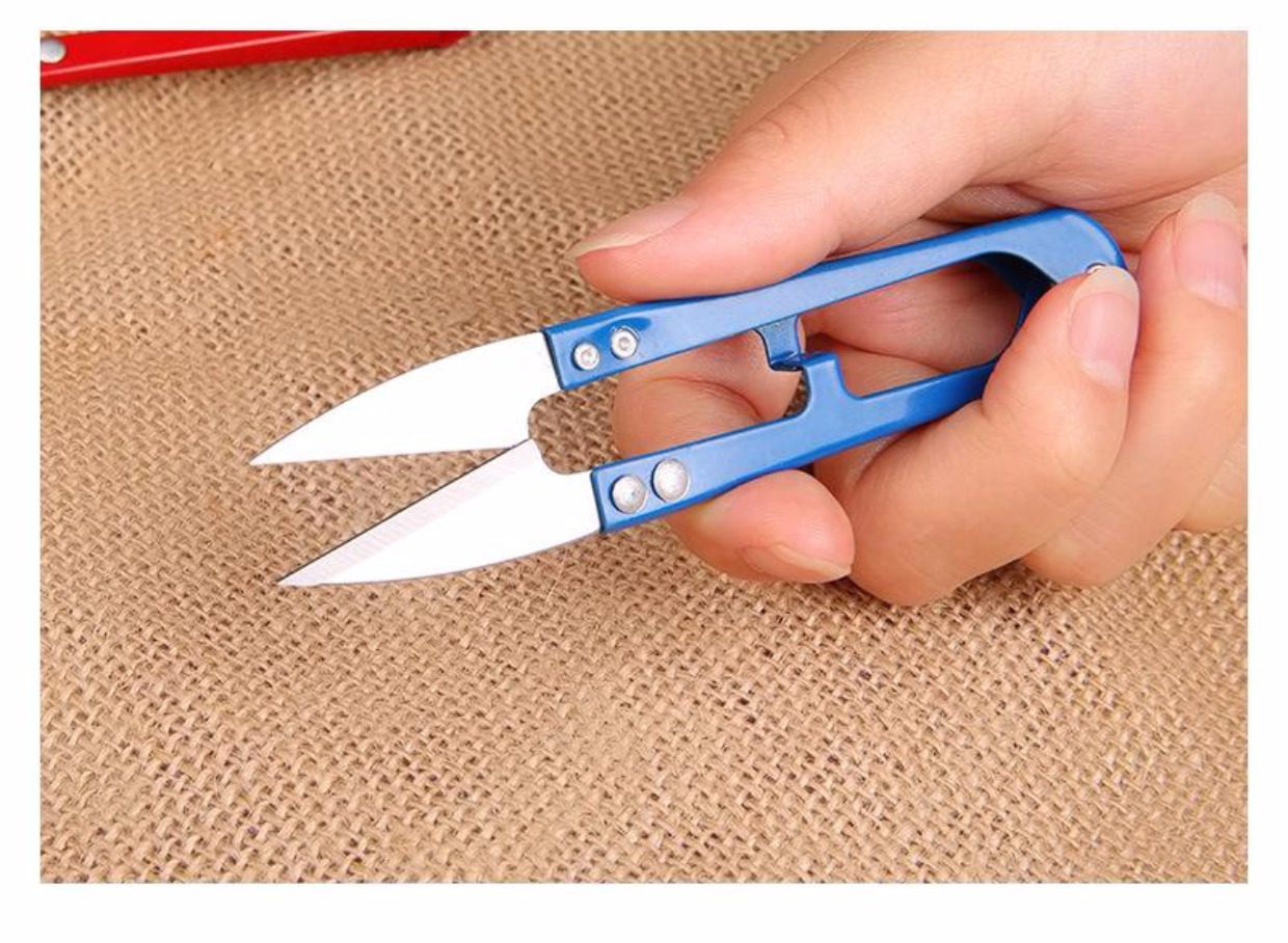 Hình chữ U kéo nhỏ kéo sợi khâu kéo chủ đề cụ cắt may quần áo handmade Tự làm công cụ cross-stitch - Công cụ & vật liệu may DIY mua ban chi may