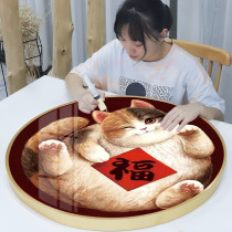 2021 New Diamond painting 5d full diamond living room lucky character cat brick show crystal paste cross stitch 2020