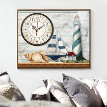 Diamond painting watch 2021 new 5D living room full of diamonds modern 2020 crystal cross stitch alarm clock thread embroidery masonry embroidery