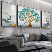 5d Diamond painting 2021 full diamond living room triple painting rich Deer Point masonry stickers show crystal cross stitch 2020