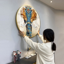 Diamond painting 2020 new 5D full diamond new elephant living room crystal round masonry sticker cross stitch 2021