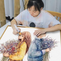 2021 new small 5D full diamond painting couple living room bedroom simple crystal point Tile Cross Stitch 2020