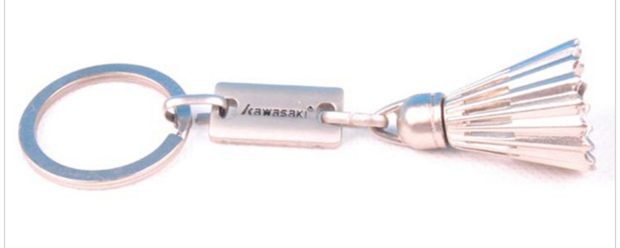Mặt dây chuyền cầu lông Kim loại nhựa Kawasaki Mini Cầu lông vợt Keychain Trinkets Quà tặng thể thao Quà lưu niệm túi đựng vợt cầu lông 1 ngăn