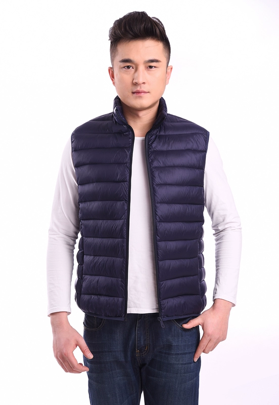 Áo vest nam cotton nhẹ vest vest vai đứng vest cỡ lớn mùa thu và mùa đông nam 2017 áo khoác nam mùa hè