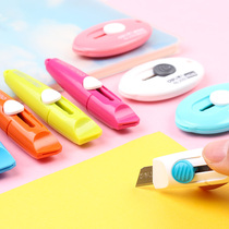 Daili simple candy color mini art knife opener unsealed inverted mini paper cutter wall paper knife for students