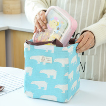 Lunch bag Work lunch bag Insulation bag with rice bag Insulation bag handbag Canvas bag Aluminum foil cold portable