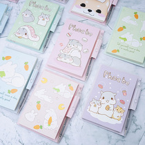 Cute notebook small portable super cute girl heart mini notepad pocket book with pen