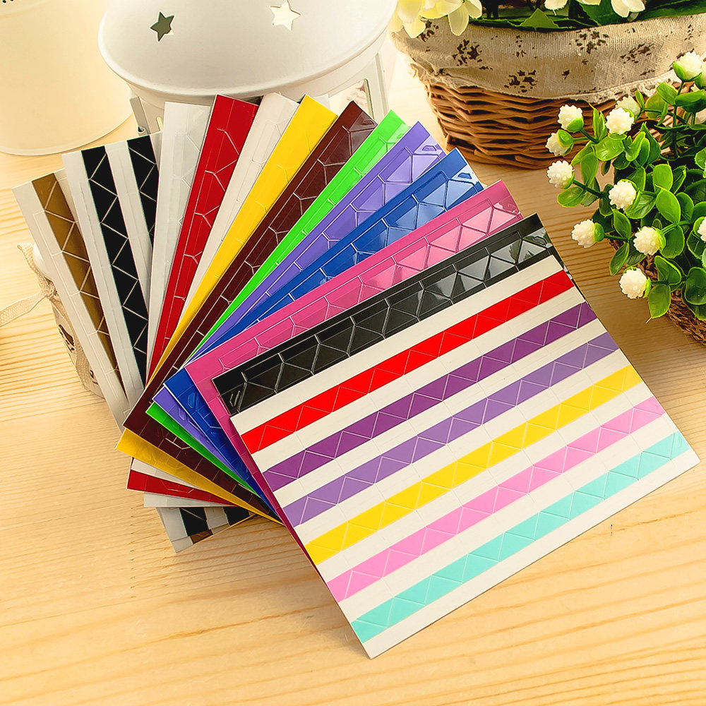 DIY Photo Album Accessories Colorful Corner Stickers Photo Corner Stickers Small Fresh Photo Fixed Stickers 20 Types Optional