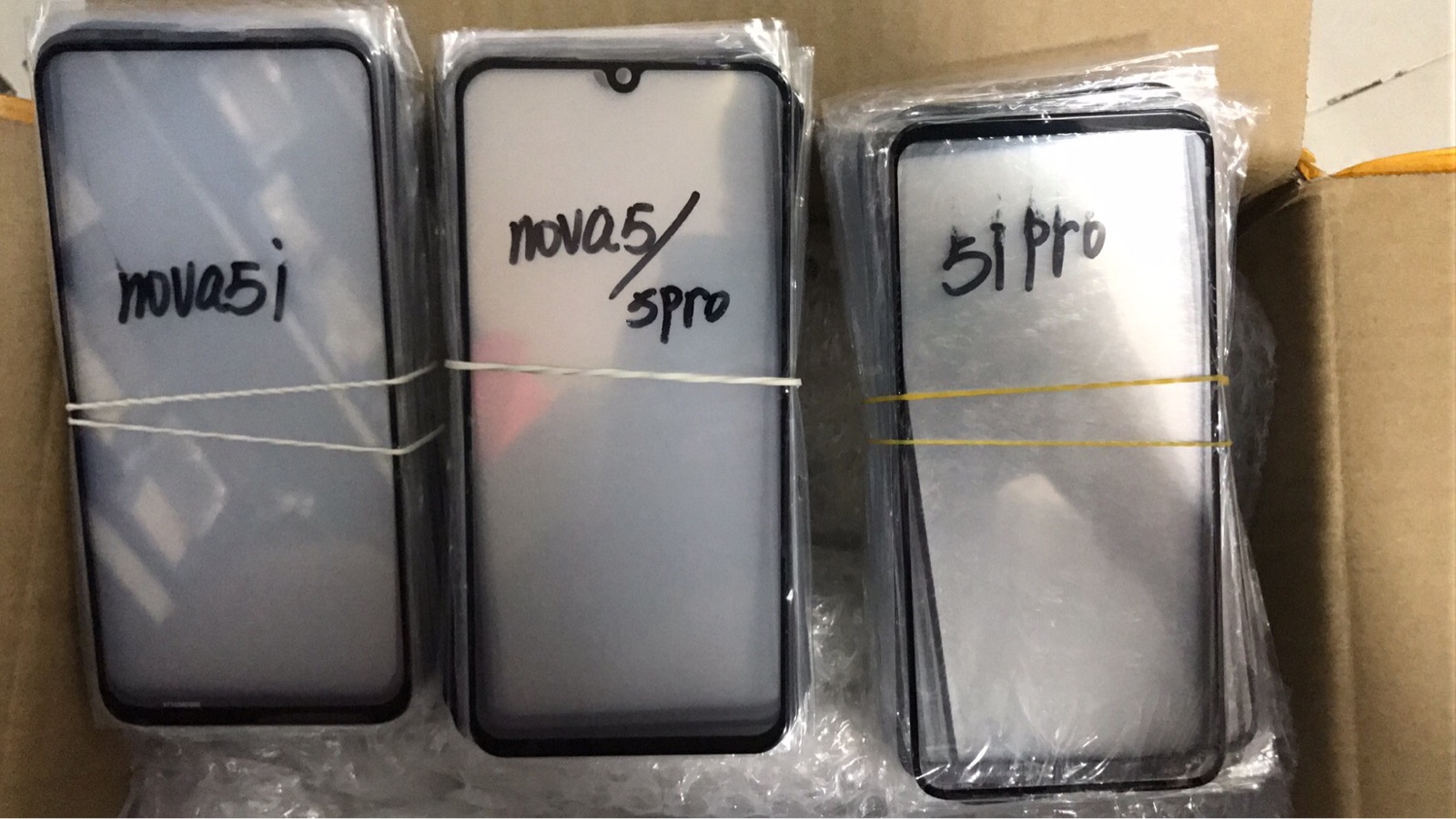 Suitable for nova5 pro 5i 5z 6 7 se external screen cover tempered dripping into beads