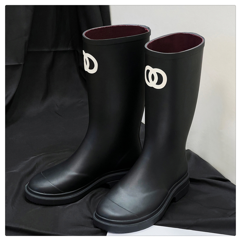 Oops, Truly Seamless, Stylish and Exquisite Leg-Enhancing Boots, Chanel-Style Rain Boots, Thick-Soled High Boots, 2026 New Women's Shoes Oops, Truly Seamless, Stylish and Exquisite Leg-Enhancing Boots, Chanel-Style Rain Boots, Thick-Soled High Boots, 2026 New Women's Shoes