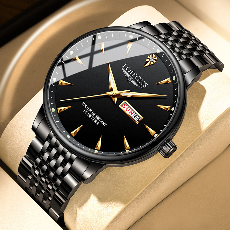 Swiss Original Imported Men's Automatic Mechanical Watch, Business Style, Waterproof, Luminous, Versatile for Commuting, Suitable for Businessmen