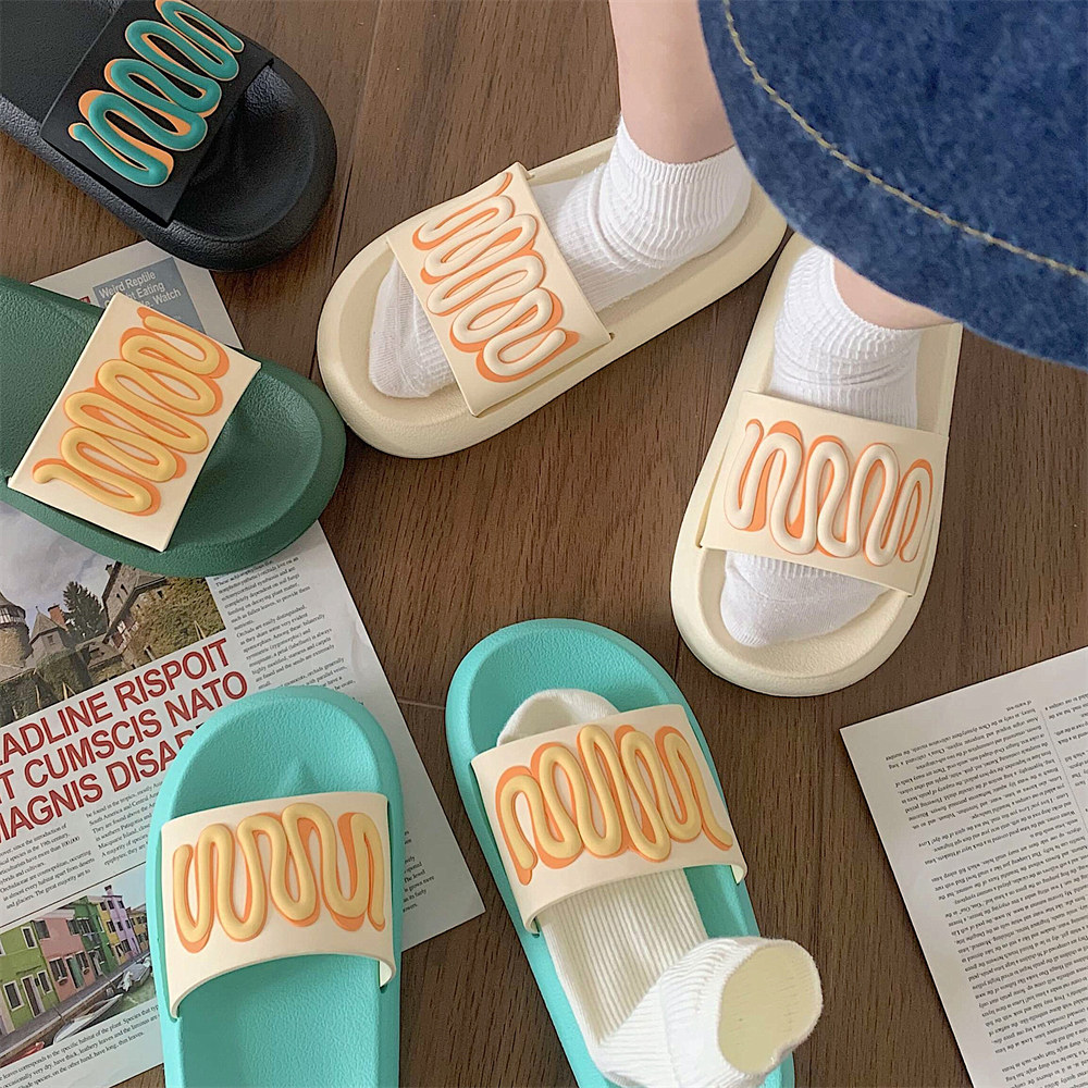 Summer lovers outside wearing boomers 100 lap Eva thick bottom slippers anti-slip anti-fashion small crowdsourced design men cool tug-Taobao