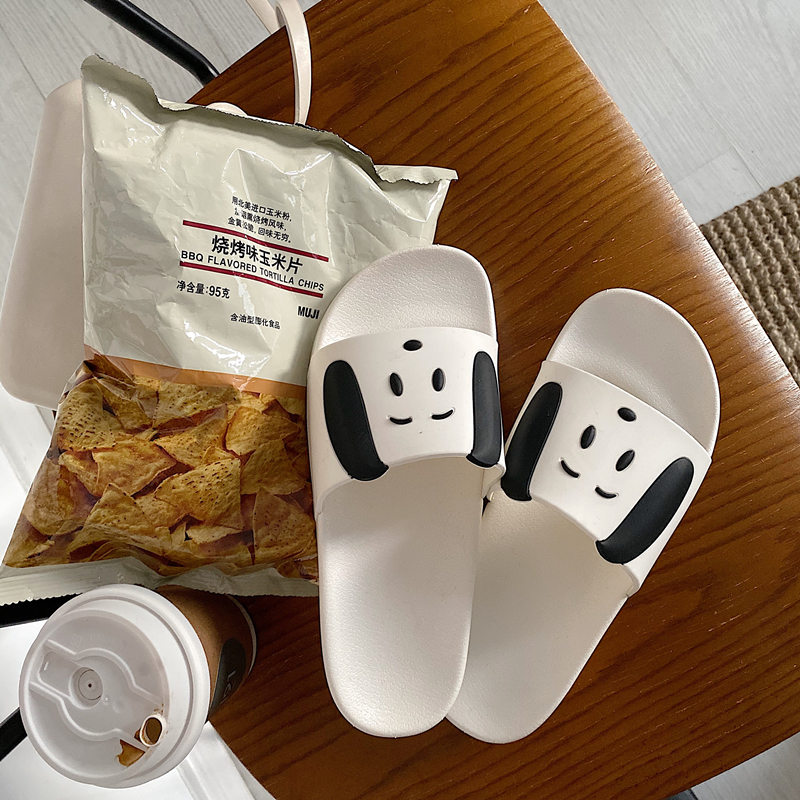 Summer New Ins Wind Outwear Cute Cartoon Slippers Non-slip Bath Stay-at-home Comfort Soft Underfloor Sandals Shoes Woman