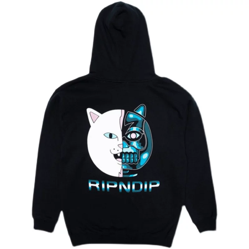 Новая одежда City RIP N DIP Терминатор Китти худи RIPNDIP свободный бархат мужская и женская худи с капюшоном