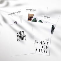 Ins Wind English Magazine Cards Photo Props Background Paper Gourmet Photography Jam Medecor Ornaments Swing props