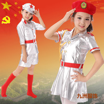 Female childrens childrens uniformed children performing navy choral suit men and women small navy costumes young children dance out of service