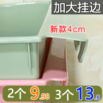 Kitchen cabinet door hanging trash can creative home rack large thickened desktop cute storage box plastic bucket