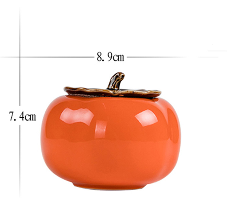 Ceramic ashtray with cover household ashtray gift - giving gifts creative move windproof office persimmon ashtray