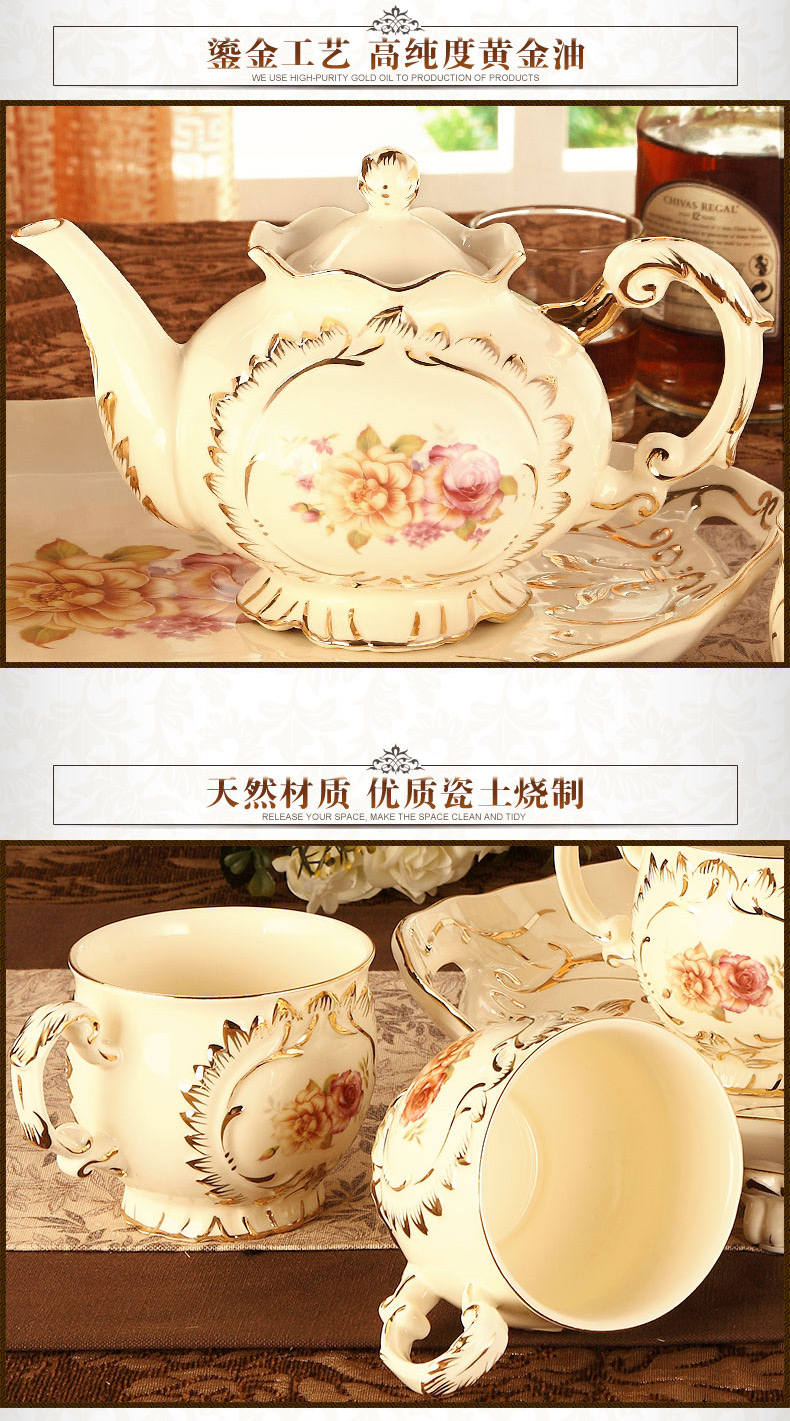 The Vatican Sally 's European ceramic cup tea package tray of household contracted sitting room tea cups suit small key-2 luxury