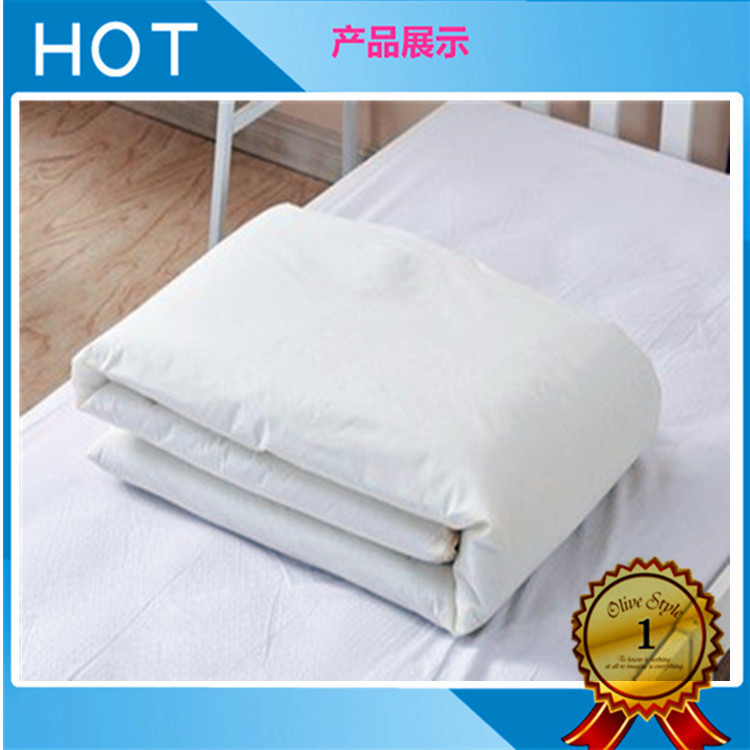 Moisture-proof white cotton mat single mattress student training dormitory quilt hot melt mat hospital white mat quilt cotton bed quilt