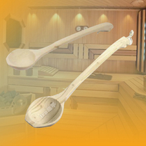 HARVIA-36cm sauna wooden spoon high temperature resistant sauna spoon anti-corrosion sauna wooden spoon sauna spoon