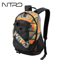 NITRO backpack womens casual backpack mens fashion trend school bag European and American personality street style riding backpack