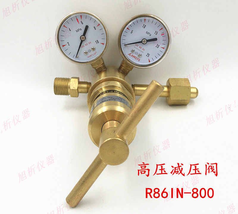 敦阳AMFLO黄铜高压减压阀R86IN-800-1500氮气氧气氦氩氢气R86H