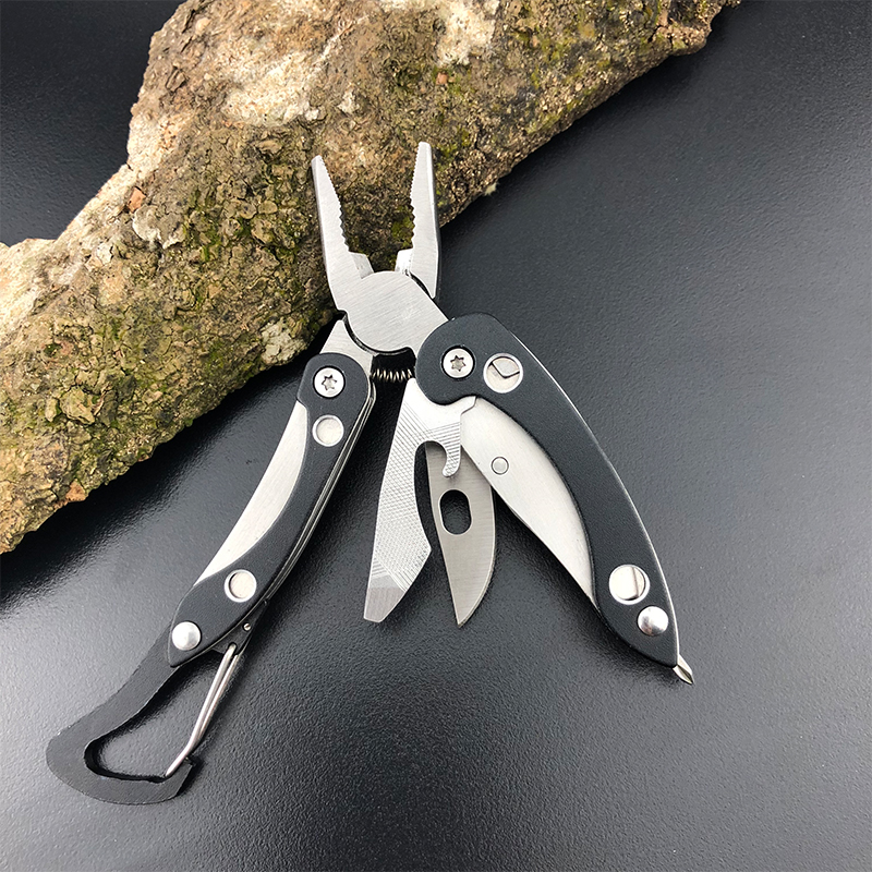 Mini-pliers multifunctional tool pliers Folding outdoor portable multipurpose tool small knife pliers mountaineering buckle key pliers-Taobao