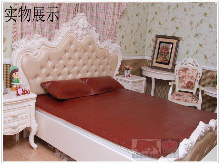 Thickened Head Layer Buffalo Leather Mat Mat 1 8 m Soft Youtube Products Mattress 1 5m Hard set to make genuine leather bed Three sets