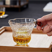 Day Style Hammer Texture Glass Tea Leak Walnut Type TEA LEAF TEA FILTER POWER TEA ACCESSORIES HIGH BOROSILICATE GLASS CUPS
