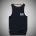 Zhang vải lanh lanh mùa hè vest nam màu rắn phong cách Trung Quốc thoáng khí cotton và lanh mồ hôi vest mùa hè vest nam - Lót