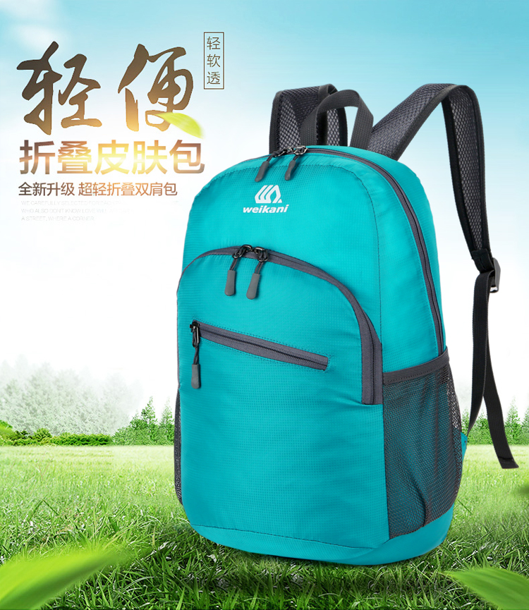 Gói da siêu nhẹ xách tay gấp túi du lịch ba lô nữ đi bộ đường dài đi bộ túi thể thao ngoài trời ba lô nam túi adidas